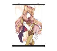 KarmaX Grand format 60 x 90 cm - Motif : la montée du héros de la bouclier Kakemono - Poster en tissu manga - Décoration murale - Cadeau