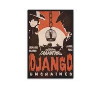 karn Poster de Quentin Tarantino Django Unchained - Impression sur toile - Décoration murale pour chambre - 30 x 45 cm - Style sans cadre