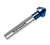 Karnasch 201745050 Alésage conique Hss-Xe, revêtement Blue-Tec, 90 °, tige à 3 surfaces, 6,3 mm de diamètre de coupe, 1,5 mm de diamètre de coupe mini, 45 mm de longueur