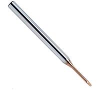 Karnasch 3062570150120 Micro fraise en métal dur avec radio 3D, < 15 × D, 1,5 mm de diamètre de coupe, 12 mm de longueur, 4 mm de diamètre de la tige, 55 mm de longueur, 1,20 mm de longueur de coupe