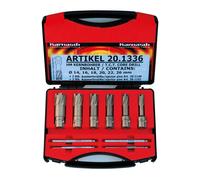 Karnasch Hard-Line40 Trépan Ensemble Carbure 10tlg, Ø12 - 22mm Weldon 19mm Hm