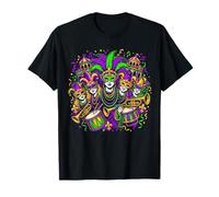 Karneval-Kostüm Ersatz Partner Lustig Mardi Gras Masque Crew T-Shirt