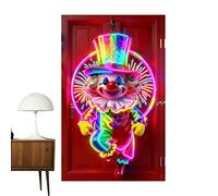 Karneval Türdekorationen Bannière - 90 x 180 cm Dessin animé Fotografie Hintergrund, Hochwertiges Matériau Langlebig, Leicht Anzubringen Vielseitige Dekoration Für Schule Laden Wohnung, Robuste ßfest