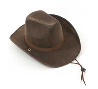 KarnevalsTeufel Chapeau de cowboy Duke marron chapeau Western Sheriff
