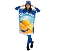 KarnevalsTeufel.de Costume Capri-Sun orange - Ensemble de boissons officiel pour adulte en taille unique, produit amusant unisexe sous licence