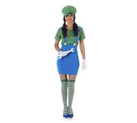 Karnival 81003 Costume de Plombier pour Fille Vert Taille XS