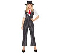 Karnival 81227 1920 de gangster pour fille, femme, noir, Extra Large