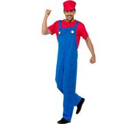 Karnival Costumes Costume mario Costume de plombier rouge pour Homme - XL