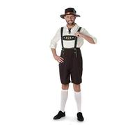 Karnival Costumes Déguisement Bavarois salopette marron homme - Noir - L