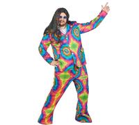 Karnival Costumes Déguisement hippie psychédélique grande taille homme - Multicolore - XXL