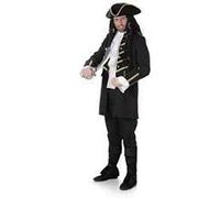 Karnival Costumes Déguisement pirate noir et doré homme - Noir - M