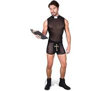 Déguisement Prêtre Pécheur Homme - Taille: Xl Noir