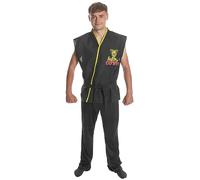 KARNIVAL COSTUMES, LETTER "K" Déguisement élève karaté noir adulte - Noir - L