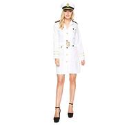 Karnival- Navy Officer Girl Costume Déguisement, Women, 81059, Blanc, XS