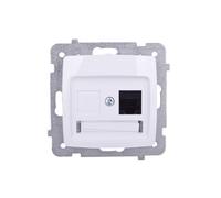 Ospel GPK-1S/K/m/00 Prise de courant IP20 Blanc 71 mm 37 mm 71 mm 59 g