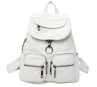 Karoukee Sac à dos mode multi-poches moyen pour femme doux végétalien simili cuir décontracté sac à dos concepteur tendance sacs à dos de voyage pour dames et adolescentes