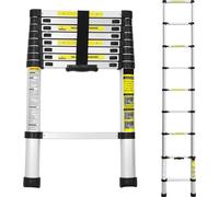 karpal Echelle télescopique 3,2M, échelle aluminium antidérapante, extensible Escabeau pliant, échelle à coulisse multi-usages, capacité de charge 150 kg