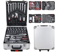 karpal Mallette à outils 1031 pièces Boîte à outils en aluminium Set de caisses à outils verrouillables Sacoche à outils Trolley à 4 niveaux¡ Outils