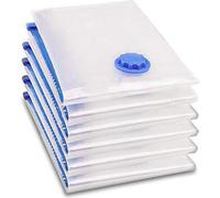 karpal Sacs sous vide 6 pcs Set de sacs de rangement 80x100 cm Jusqu'à 90% d'économie d'espace, Réutilisables Sacs à vêtements, Sacs sous vide pour linge de lit, vêtements¡