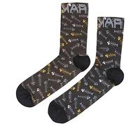 KARPOS 2561000-043 GREEN FIRE SOCK Socks Homme BLACK/OMBRE BLUE/LEMON CURRY Taille S