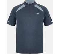 Karrimor Men's Zipped Short Sleeve Performance Running Top Charbon de bois/gris M Male