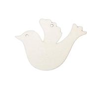 Karriter Lot de 10 colombe en bois pour arbre de mariage ou décoration