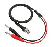 Karriter P1009 Câble BNC vers double fiche banane empilable 4 mm pour générateur de signal d'oscilloscope 120 cm