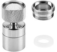 KARRMA Aérateur de robinet pivotant à 360° réglable avec 2 modes pour robinet de cuisine, salle de bain, avec adaptateur de buse - pour robinets avec buse M22 externe ou M24 interne