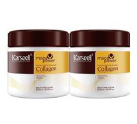 Karseell MACA CARE SYSTEM 2 Masques Capillaires Collagène Cheveux Secs Abîmés Réparation Intense Hydratation Nutrition Brillance Douceur Anti-Frisottis Argan Coco Sans Sulfates Tous Types Cheveux