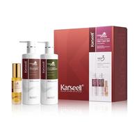 Karseell Maca Essence Huile Cheveux et Shampooing et Après-shampooings, Set de Hydratant pour Cheveux Secs et AbiméS Tous Types de Cheveux, 2 x 500ml + 50ml