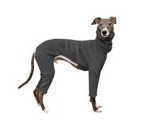 KARSKI Vêtements for Animaux de Compagnie, Whippet, lévrier Italien, Couleur Unie, Salopette à col roulé Extensible, Combinaison Chaude d'hiver à Quatre Pattes for Grands Chiens (Color : B, Size : X