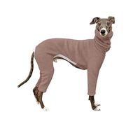 KARSKI Vêtements for Animaux de Compagnie, Whippet, lévrier Italien, Couleur Unie, Salopette à col roulé Extensible, Combinaison Chaude d'hiver à Quatre Pattes for Grands Chiens (Color : C, Size : X