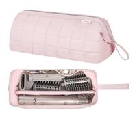KarSyon Sac de voyage pour outils de cheveux Dyson Airwrap - Support pour sèche-cheveux requin - Style flexible - Brosse droite - Accessoires Revlon - Étui de transport plat pour fer à friser (rose)