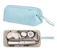 KarSyon Shark Étui de transport pour sèche-cheveux Dyson Airwrap Brosse Revlon Outils à cheveux Sac de transport plat Fer à friser, bleu ciel, Portabilité :