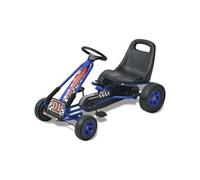 Kart à pédale avec siège ajustable Bleu