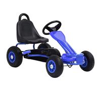 Kart à Pédales avec Pneus Bleu avec Frein à Main pour Enfants Voiture vidaXL