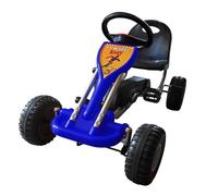 vidaXL Kart à pédales Bleu 90254