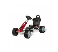 Rolly Toys Ferbedo Go X Racer Kart pneus en Plastique, à partir d'environ 3 à 8 Ans 104000, Noir/Rouge, Grand modèle
