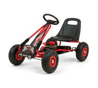 Kart à pédales - MILLY MALLY - Thor - Rouge - Siège baquet réglable - 4 roues