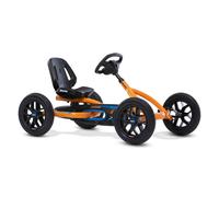 BERG Karting Buddy B-Orange | Kart à Pédales, Go-Kart, Siège Réglable, Roues Gonflables, Kart à pédales pour Enfant, Vélo et véhicule pour Enfants 3-8 Ans