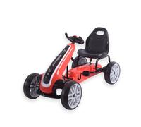 Kart à Pédales Power Rouge - Confort et Performance pour Enfants