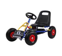Kart à pédales Retro bleu Jaune G