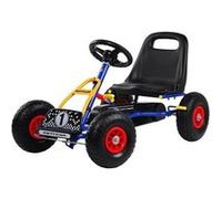 KETTLER Kettcar Retro Voiture à pédale, avec pneus pneumatiques, pour enfants à partir de 3 ans, design rétro, frein à main, bleue