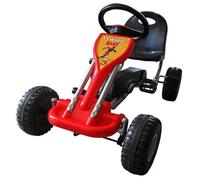 Kart à pédales - VIDAXL - Rouge - Pour enfants de 3 à 5 ans - Axe oscillant
