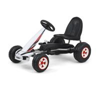 Milly Mally Kart à pédales Viper Sportif pour enfants Blanc