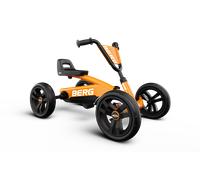 BERG Buzzy Orange | Kart à pédales Enfant 2 Ans | Pneus EVA Ultra-Silencieux Anti-crevaison | Siège réglable | Transmission directe | Stabilité 4 Roues sûre pour Jouet extérieur premières Sorties