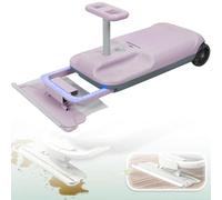 Kart De Nettoyage Électrique pour Enfants, Mini-Kart De Nettoyage à Balai à Monter Soi-Même, Mini-Kart De Rangement Intégré, Kart De Nettoyage Rétractable à Vitesse Variable,Pink