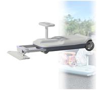 Kart De Nettoyage Pour Enfants, Chariot De Nettoyage De Sol Pour Vadrouille, Kart Portable, Kart De Nettoyage RéTractable à 5 Vitesses Variables Avec Tige De Direction à Roulement,Grey