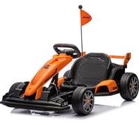 Kart électrique pour enfants McLaren - Batterie 24V - 5 à 12 ans - avec fonction drift - Orange