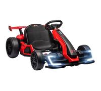 Kart électrique pour enfants - voiture électrique enfant - HOMCOM - moteur 2 x 150W, batterie 24 V, fonction drift - rouge